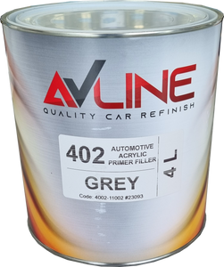 AV LINE 402 1K Acrylic Primer Filler Grey 4 Litre