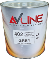 AV LINE 402 1K Acrylic Primer Filler Grey 4 Litre