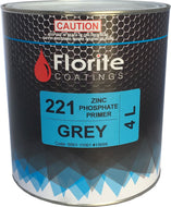 FLORITE 221 1K Zinc Phosphate Primer Grey - 4 Litre