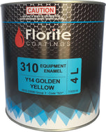 4 Litre Industrial/ Commercial Equipment Enamel Y14 Golden Yellow