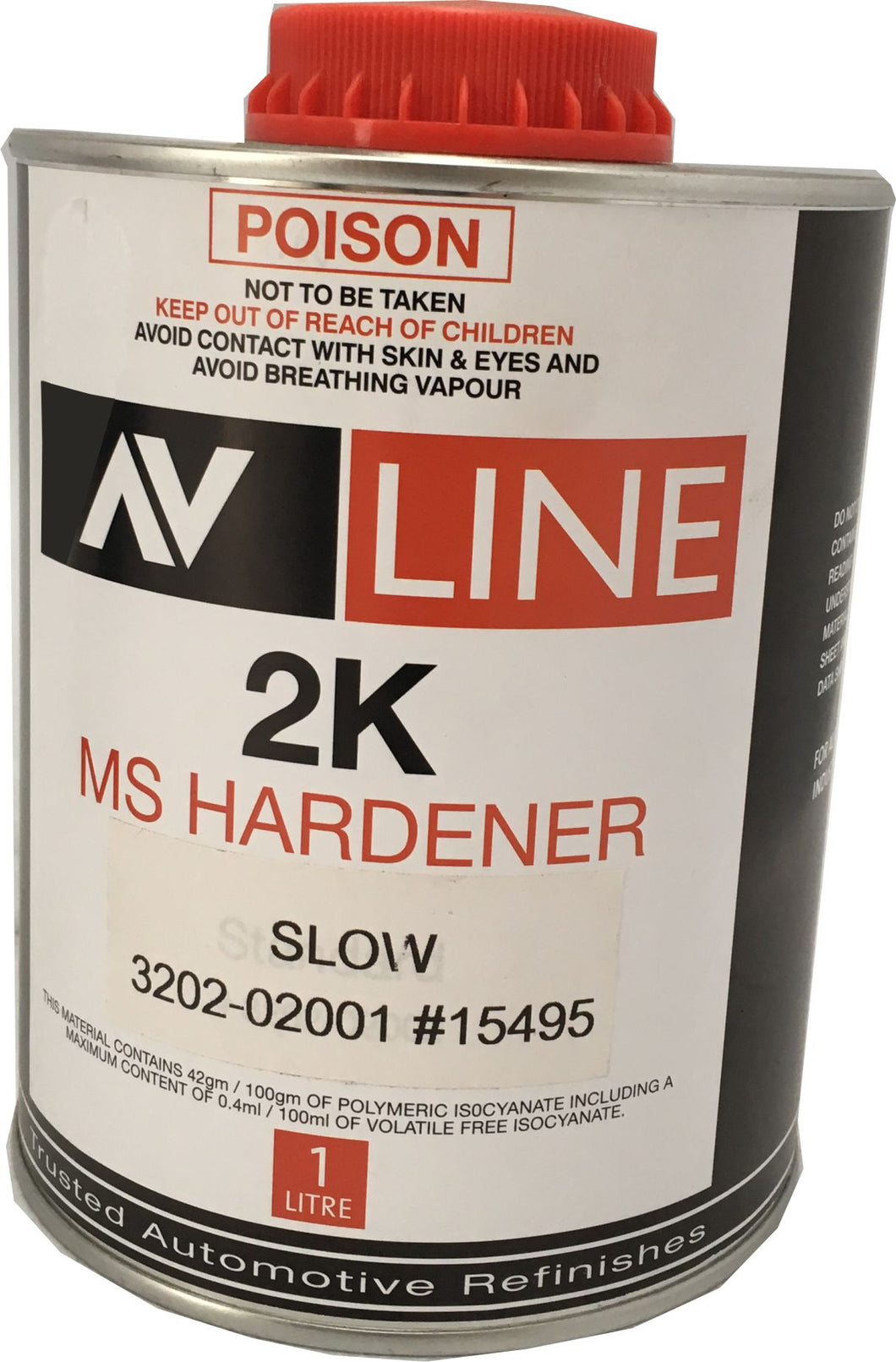 2K MS Hardener Slow - 1 Litre