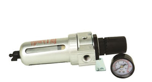 Air Regulator & Water Trap 1/4" Bsp with Gauge