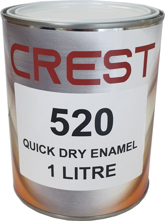 1 Litre Quick Dry Enamel BLACK Gloss