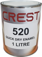 1 Litre Quick Dry Enamel BLACK Gloss