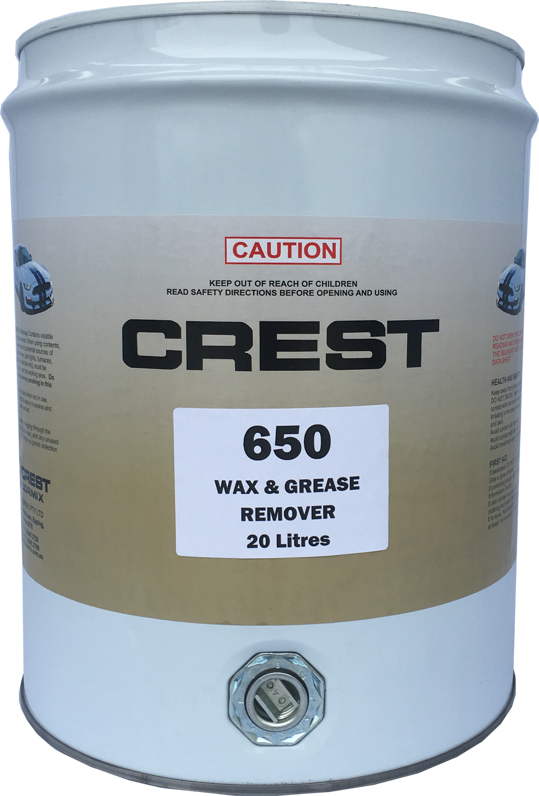 CREST 650 WAX & GREASE REMOVER - 20 Litre