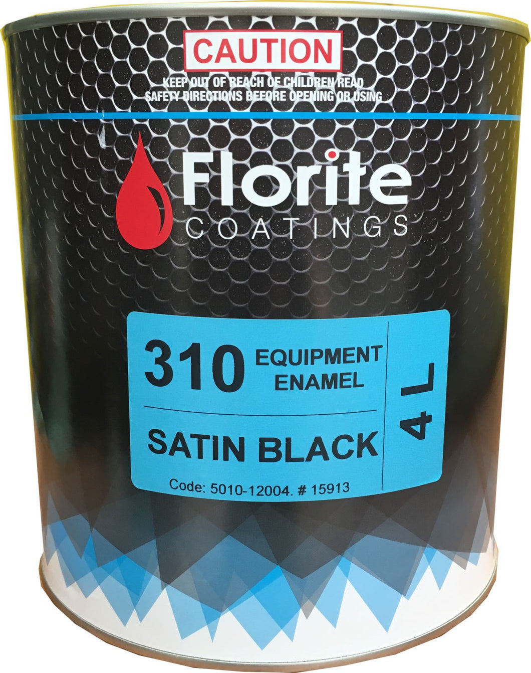 4 Litre Industrial/ Commercial Equipment Enamel SATIN BLACK