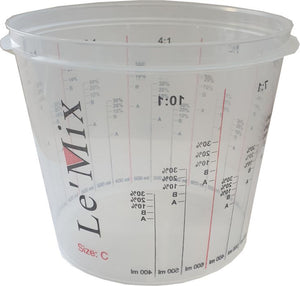 1400ml "SUPER" Mixing Cups Calibrated -  1400ml  (box of 200)
