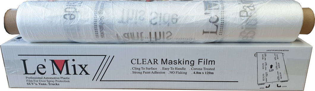 Masking Plastic Film in Dispenser- 4.8m x 120m Single Rolls